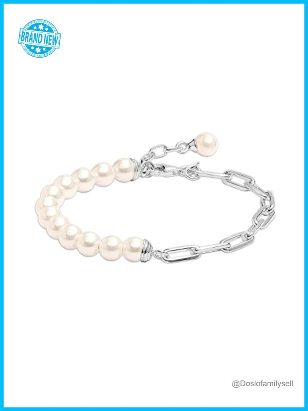 Sterling Silver Paperclip Link Bracelet with Sliding Bolo Clasp